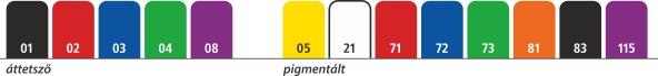 Coloris 200 PR színválaszték